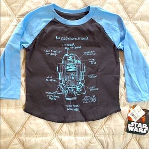 Star Wars R2-D2 12T baseball tee